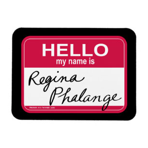 Magnet Flexible FRIENDS™ Bonjour, je m'appelle Régina Phalange