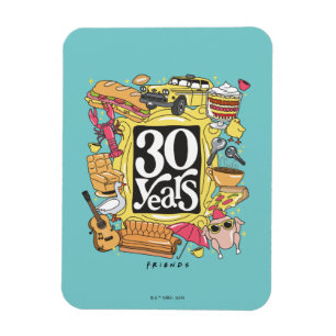 Magnet Flexible FRIENDS™   Graphisme 30 ans