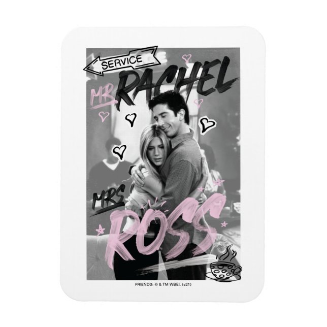 Magnet Flexible FRIENDS™| M. Rachel et Mme Ross (Vertical)