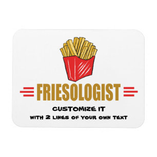 Magnet Flexible Fries de France amusantes