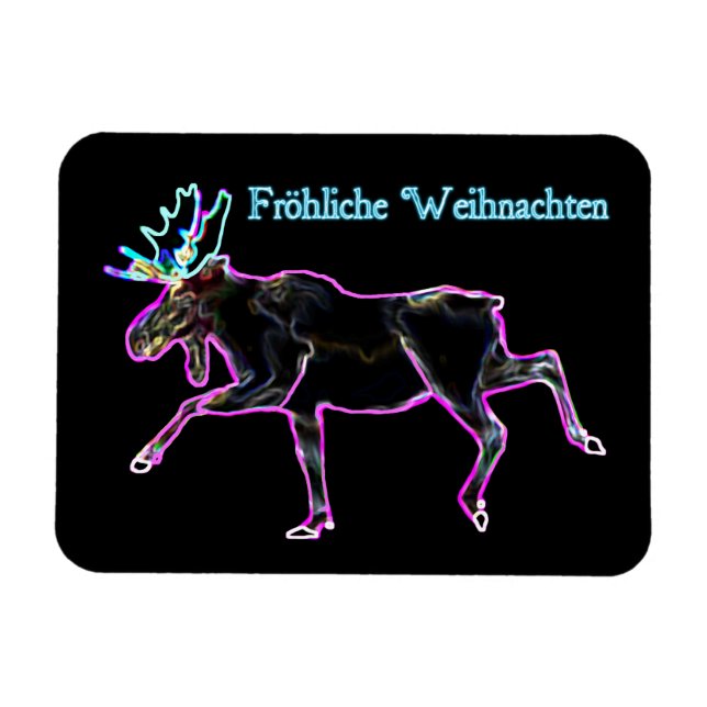 Magnet Flexible Froliche Weihnachten - Oie électrique (Horizontal)