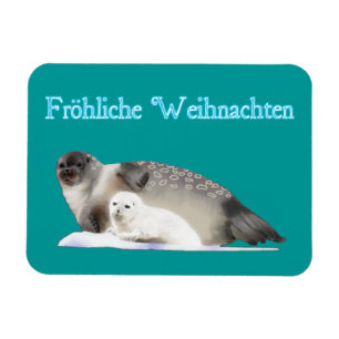 Magnet Flexible Froliche Weihnachten - Sceau annelé