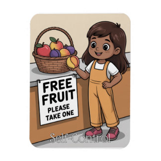 Magnet Flexible Fruit de l'Esprit : L'Enfant auto-contrôle