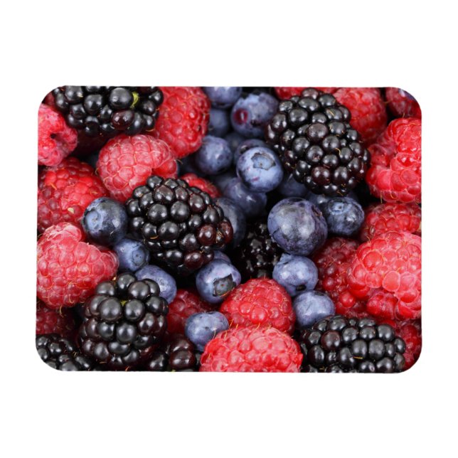 Magnet Flexible Fruits de fruits de baies juteux et mûrs Medley (Horizontal)