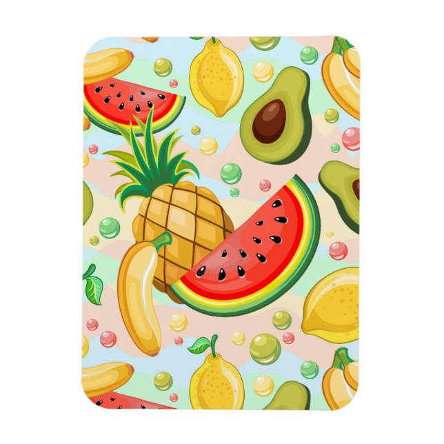 Magnet Flexible Fruits d'été frais Motif (Vertical)