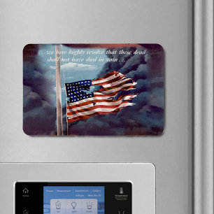 Magnet Flexible Fumée tombée mais pas oubliée Fumée déchirée Drape