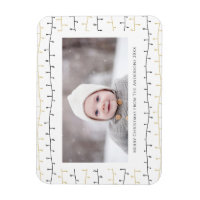 Fun Gold Noir ornements de Noël Simple Blanc