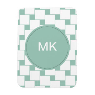 Magnet Flexible Fun tissé Carré Mint Green