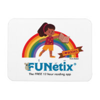 FUNetix 12 heures de lecture app Rainbow aimant