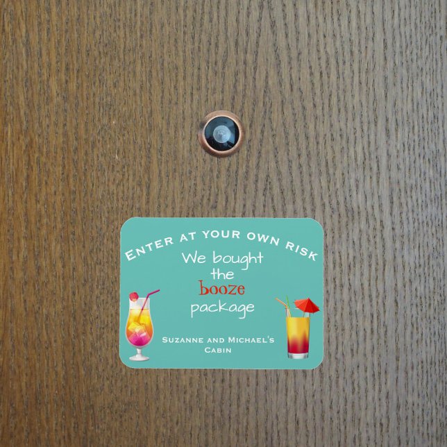 Magnet Flexible Funny Cruse Door Personalized Booze Package Cabine (Créateur téléchargé)