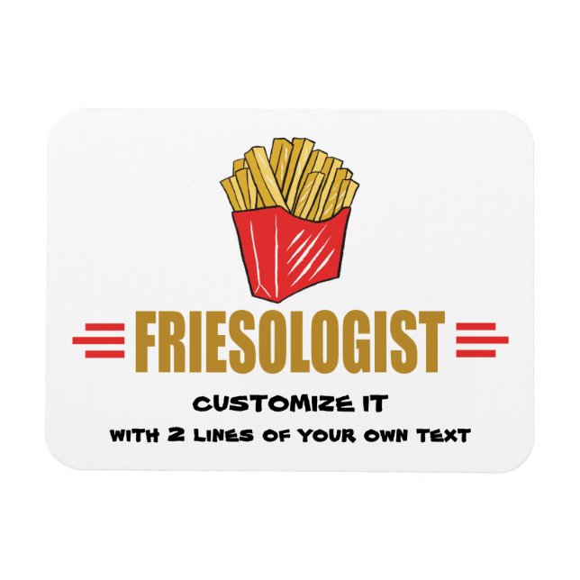 Magnet Flexible Funny Fries (Horizontal)