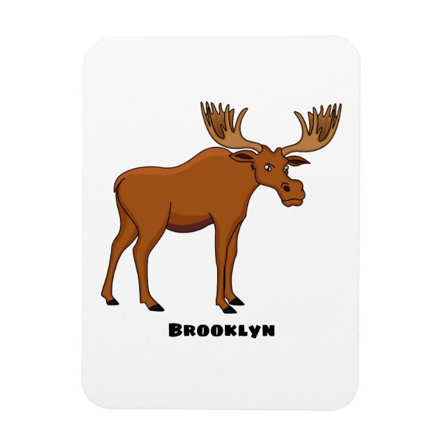 Magnet Flexible Funny moose (Vertical)