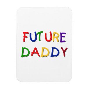 Magnet Flexible Futur papa couleurs primaires T-shirts et cadeaux