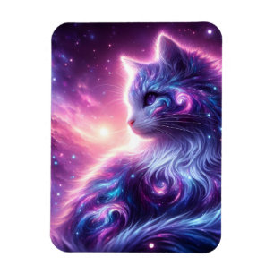 Magnet Flexible Galaxie Cosmique Féline Mystique Céleste