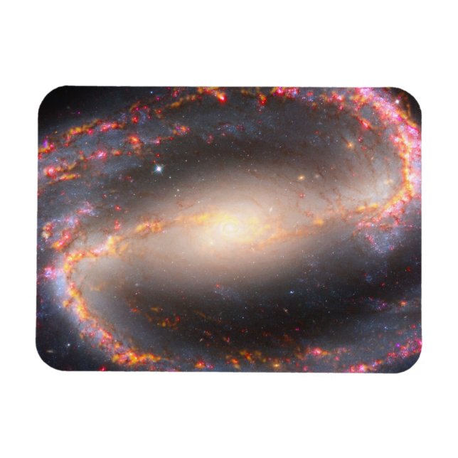 Magnet Flexible Galaxie Spirale Ngc 1300. (Horizontal)
