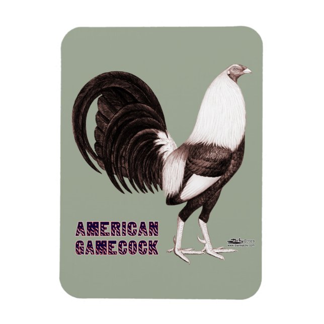 Magnet Flexible Gamecock Sepia (Vertical)