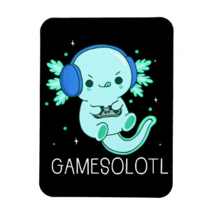 Magnet Flexible Gamesolotl Axolotl Gamer