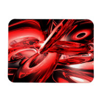 Gamma rouge Rayonnement Abstrait Grand aimant