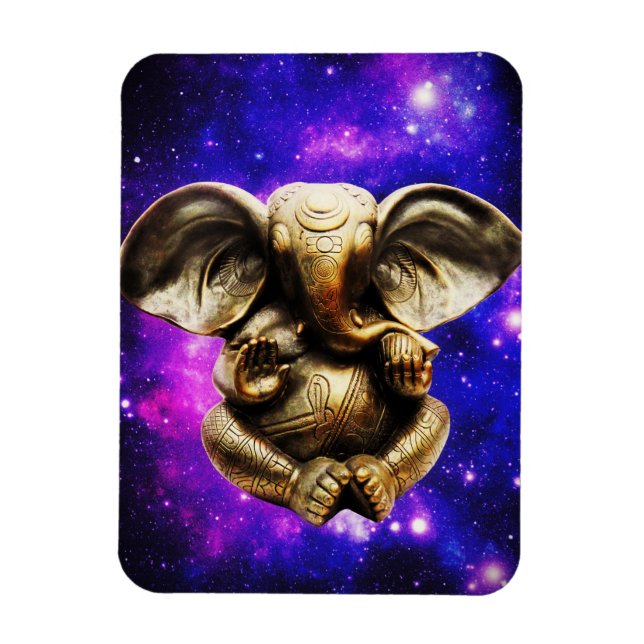 Magnet Flexible Ganesha sur un aimant Arrière - plan céleste (Vertical)