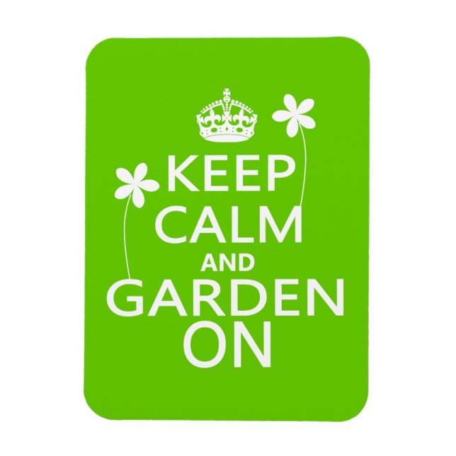 Magnet Flexible Gardez le calme et le jardin allumés (Vertical)