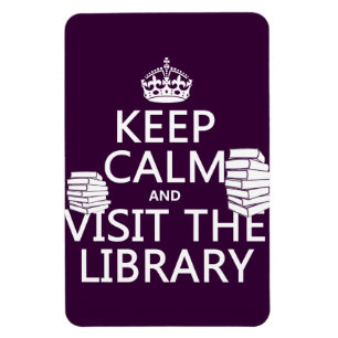 Magnet Flexible Gardez le calme et visitez la bibliothèque - dans