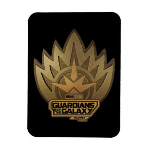 Magnet Flexible Gardiens de la Galaxie Insigne Doré
