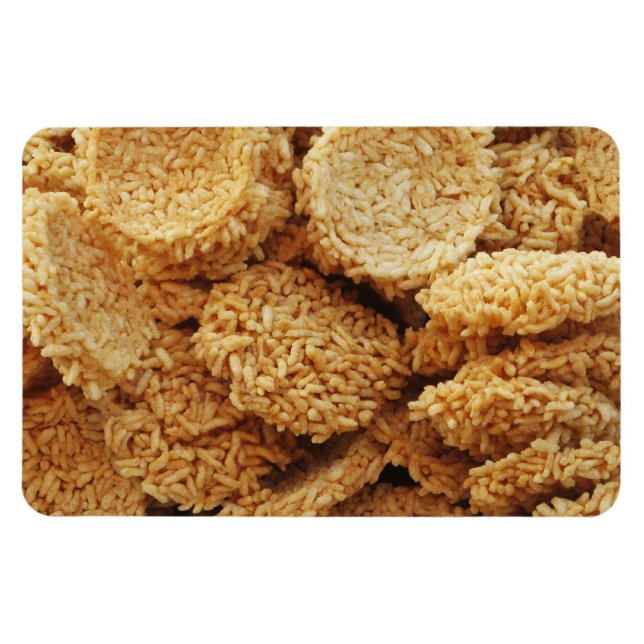 Magnet Flexible Gâteaux de riz soufflé ~ Sucres asiatiques Dessert (Horizontal)