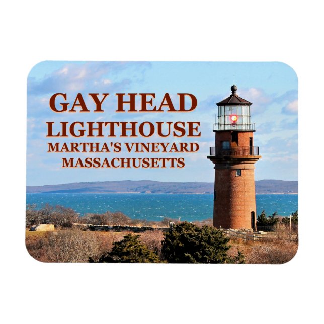 Magnet Flexible Gay Head Lighthouse, Martha's Vineyard MA (Horizontal)