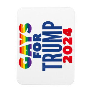 Magnet Flexible Gays Pour Trump 2024 ElectionGays Pour Trump 2024 