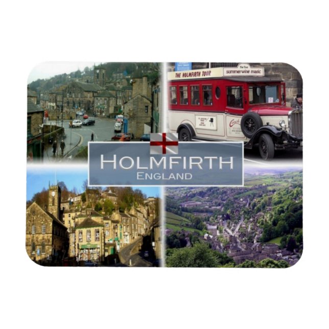 Magnet Flexible GB Royaume-Uni - Angleterre - Holmfirth - (Horizontal)