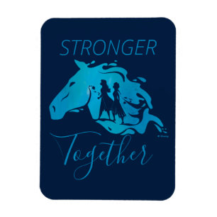 Magnet Flexible Gelée 2 : Graphique d'aquarelle Anna, Elsa et Nok