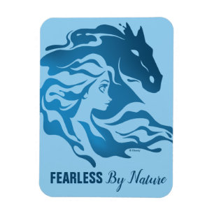 Magnet Flexible Gelée 2 : Silhouette D'Aquarelle Elsa Et Nokk