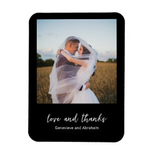 Magnet Flexible Genevieve Black Photo Mariage moderne
