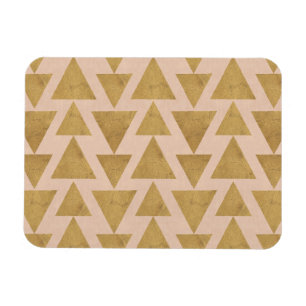 Magnet Flexible Geo Step extérieur Motif géométrique or et corai