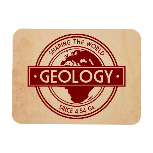 Magnet Flexible Géologie - Façonner le Logo Mondial (Europe) (Horizontal)