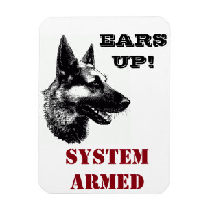 Magnet Flexible German Shepherd Secourt Central Tx drôle aimant 3x