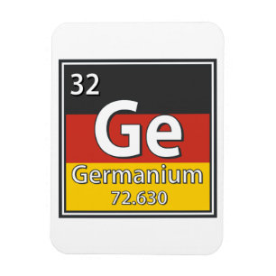 Magnet Flexible Germanium - Allemagne Drapeau allemand Science