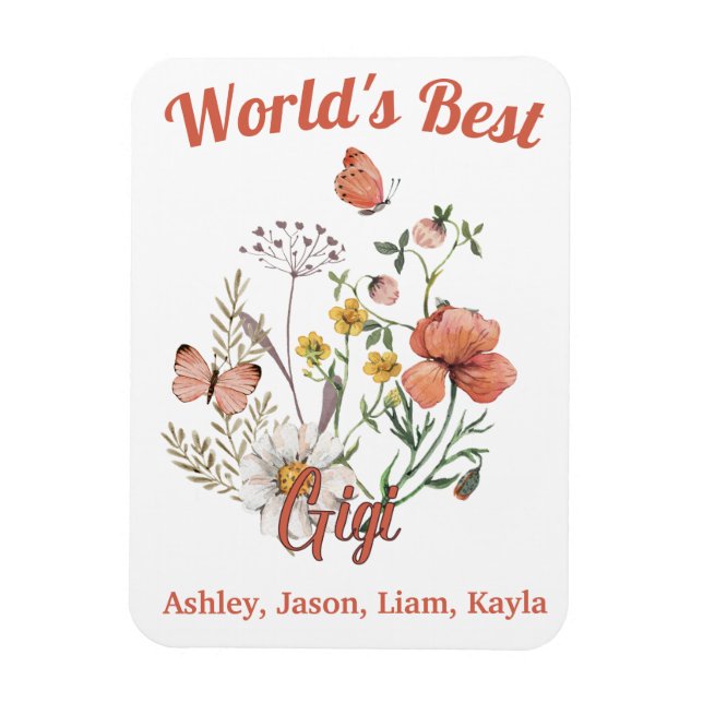Magnet Flexible Gigi Floral Fleur sauvage (Vertical)