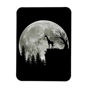 Magnet Flexible Girafe Standing On Moon Halloween Poison For Her
