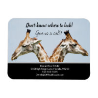 Giraffe immobilier vente carte postale