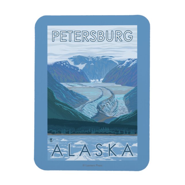 Magnet Flexible Glacier Scene (Vertical)