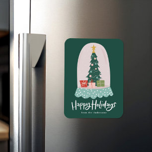 Magnet Flexible Globe de neige lunaire - Vacances non photo