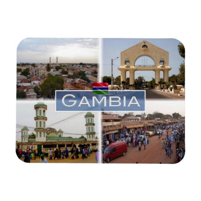 Magnet Flexible GM Gambie L'Arc - Marché Serekunda - (Horizontal)