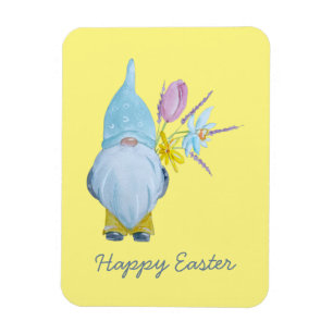 Magnet Flexible Gnome de printemps Joyeuses Pâques