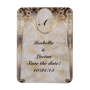 Magnet Flexible Gold Embossed Look Steamunk