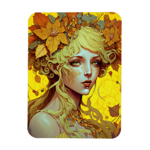 Magnet Flexible Golden Elf Fairy Fae Imaginaire Art