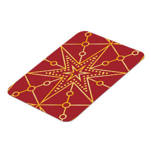 Magnet Flexible Golden Festive Starry