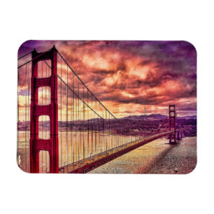 Magnet Flexible Golden gate bridge à San Francisco, la Californie