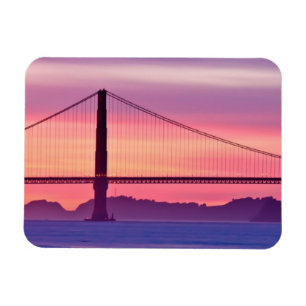 Magnet Flexible Golden gate bridge au coucher du soleil