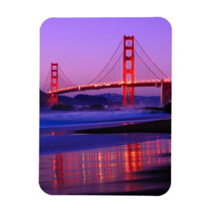 Magnet Flexible Golden gate bridge sur la plage de Baker au